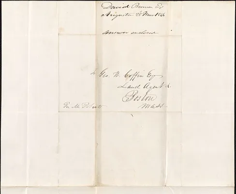 David Bronson to George Coffin, 25 March 1846