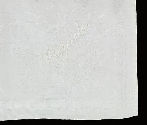 Table Napkin from Henry Walters’ Yacht ""Narada""