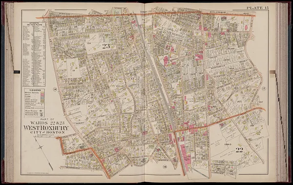 Atlas of Dorchester, West Roxbury and Brighton, city of Boston