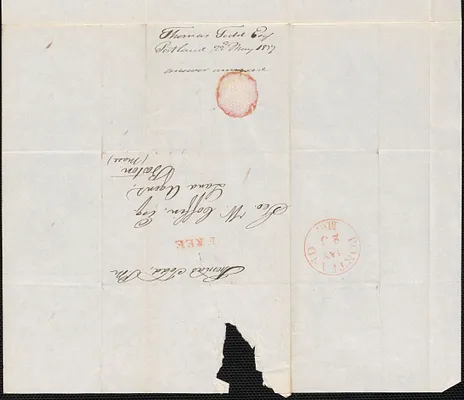 Thomas Todd to George Coffin, 22 May 1837