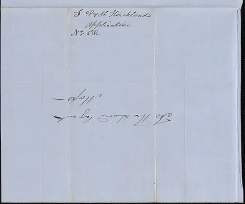 S. P. and H. Strickland to Samuel Warner, 1851