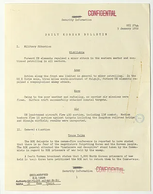 Memorandum, Daily Korean Bulletin