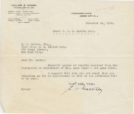 Letters Received to H.H. Barker, November 24, 1930