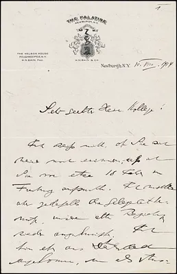 Bonn, Moritz J. (Moritz Julius), 1873-1965 autograph letter signed to Hugo Münsterberg, Newburgh, N.Y., 10 July (?) 1914