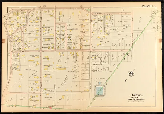 Atlas of the city of Boston, ward 26, Hyde Park