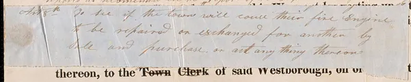 Town Meetings, 1849