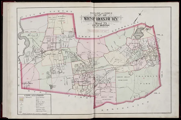 Atlas of the city of Boston, West Roxbury, Mass., volume six : from actual surveys and official plans
