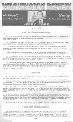 Ford Newsletter, April-May 1971