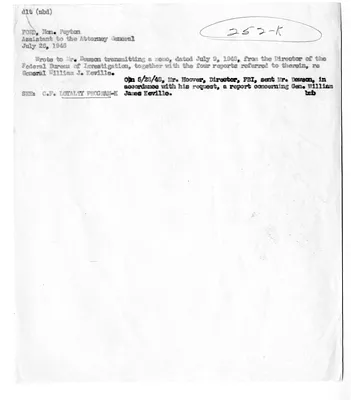 Cross Reference Memorandum