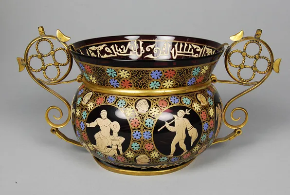 Bowl with Allegorical figures