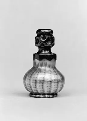 Miniature Vase with Silver Lid