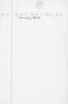 Handwritten Notes on China Issues
