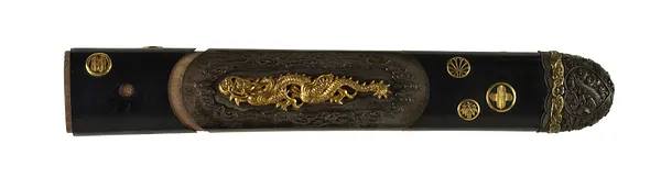 Tsuka with Dragon and Family Crests
