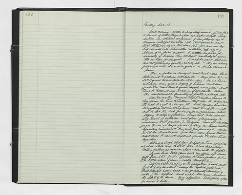 Handwritten journal entry for December 19, 1969