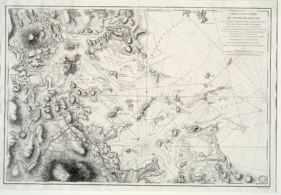 Carte particuliere du havre de Boston