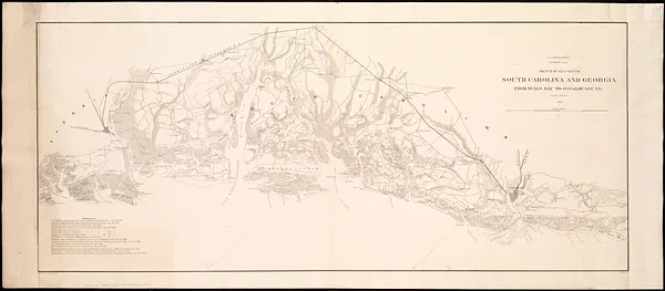 Sketch of sea coast of South Carolina and Georgia from Bull's Bay to Ossabaw Sound
