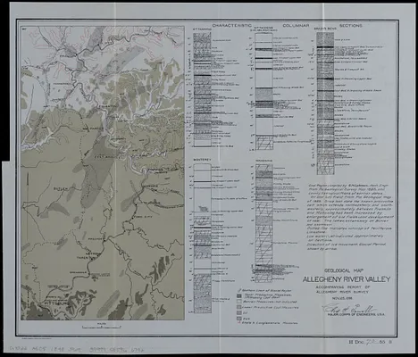 Geological map Allegheny River Valley accompanying report of Allegheny River survey Nov. 25, 1898