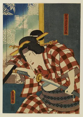 Edo geisha play-fights with Osaka geisha