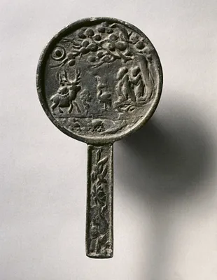 Narrative Mirror with Handle