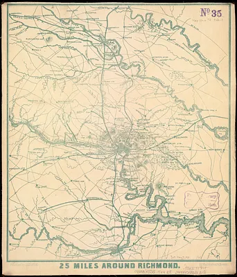 Grant's campaign war map