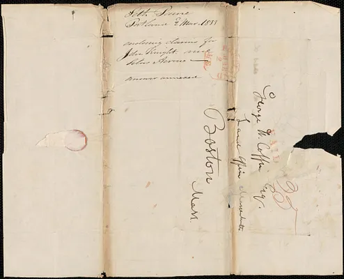 Seth Paine to George Coffin, 2 March 1833