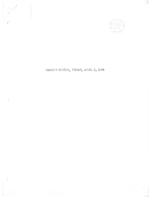 Cabinet Meeting Minutes