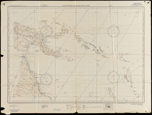 Solomon Islands long range air navigation chart