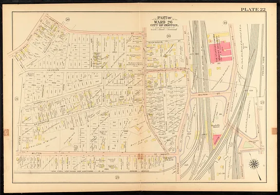 Atlas of the city of Boston, ward 26, Hyde Park