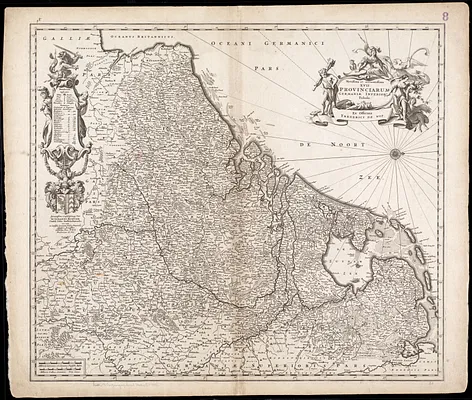 Novissima et accuratissima XVII provinciarum Germaniae inferioris tabula