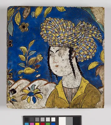 Tile with Image of a Man