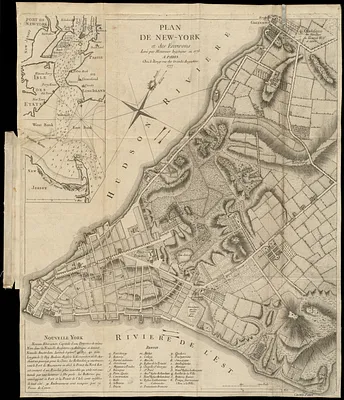 Plan de New-York et des environs
