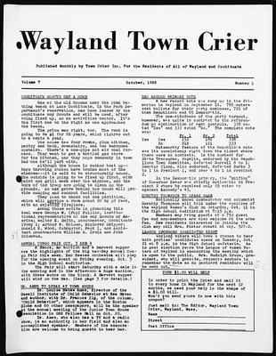 Wayland Town Crier