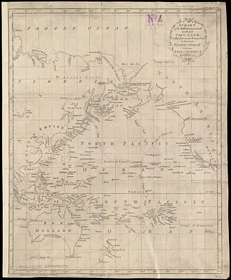 A chart of the discoveries made by the late Capt. Cook, & other European navigators, in the great Pacific Ocean between Asia and America