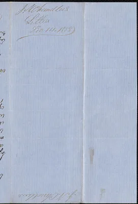 James Chandler to W. A. Harrington, 14 December 1858