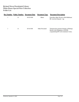 WHSF: Returned, 1-14