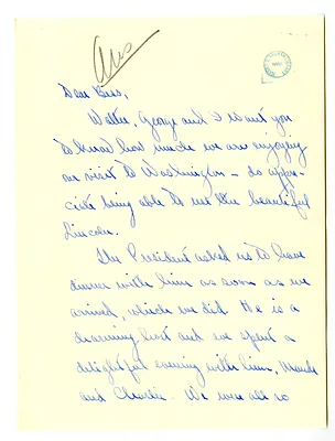 Letter from Jane Gates to Bess W. Truman