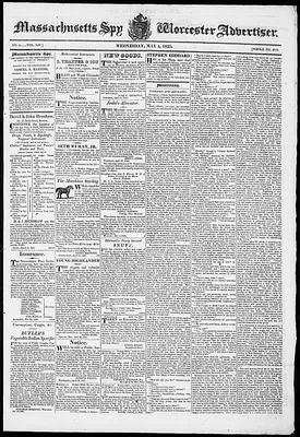 Massachusetts Spy and Worcester Advertiser