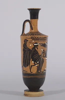 Lekythos with Sphinx on a Pedestal