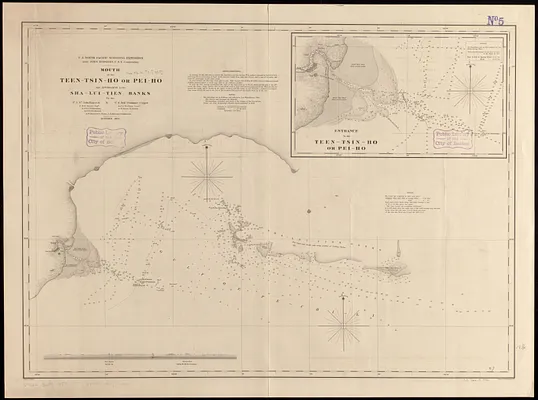 Mouth of the Teen-tsin-ho or Pei-ho and approach to the Sha-lui-tien banks