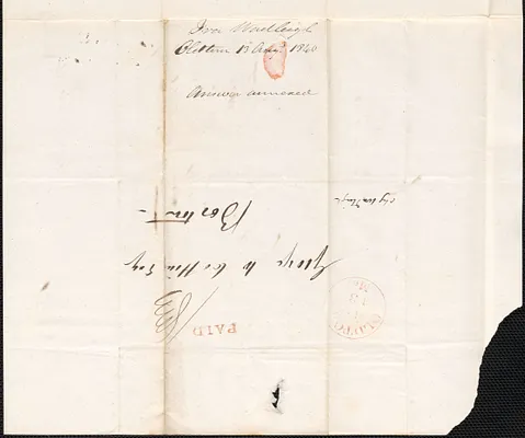 Ira Wadleigh to George Coffin, 13 August 1840
