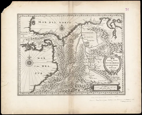 Terra Firma et novum regnum Granatense et Popayan