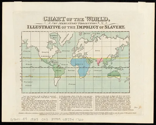 Chart of the world, on Mercator's projection