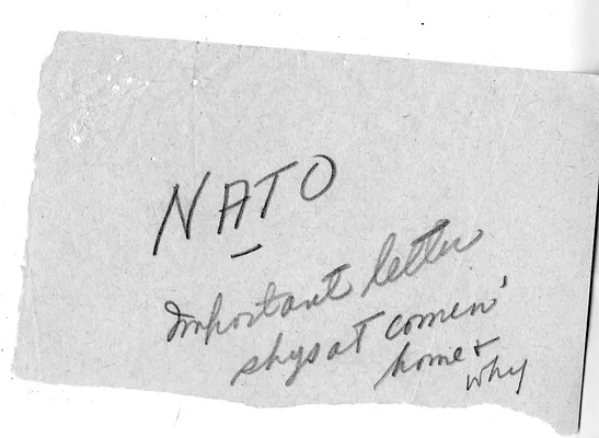 Correspondence Between President Harry S. Truman and Secretary of Defense General George C. Marshall with Attachment