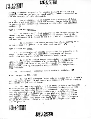 NSDD 57 United States Policy towards the Horn of Africa