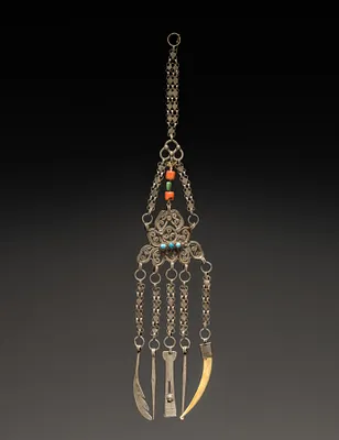 Chatelaine with Toilet Articles