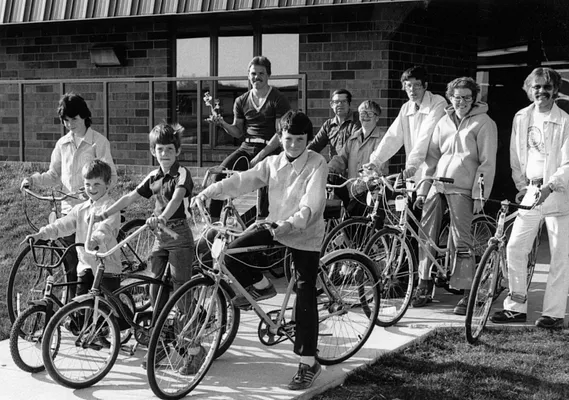 Bicycle Gathering, Cedar Falls, 1977
