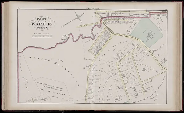 Atlas of the county of Suffolk, Massachusetts : vol. 2nd late city of Roxbury, now wards 13-14 and 15, city of Boston