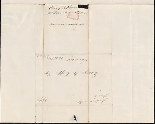 Benjamin Poor to George Coffin, 6 January 1845