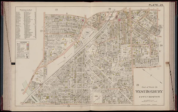 Atlas of Dorchester, West Roxbury and Brighton, city of Boston