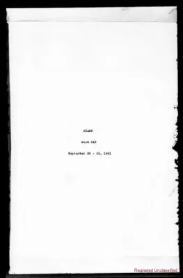 Volume 445, September 26 – September 28, 1941